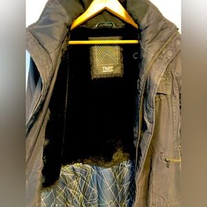 Aritzia Black Winter Parka Olive